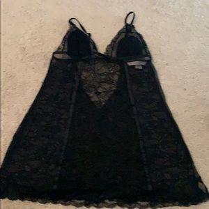 Black lace teddy